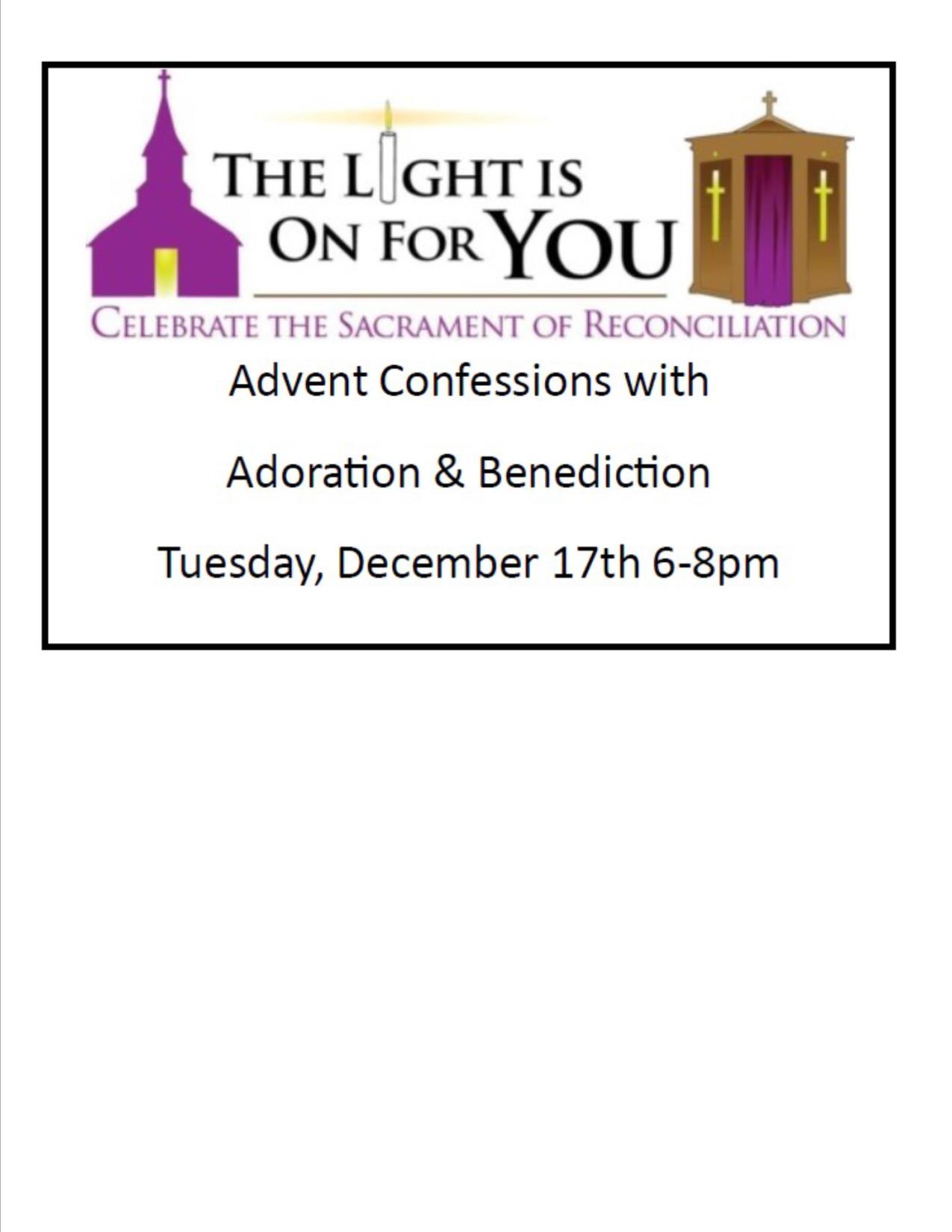 Advent Confession with Adoration & Benediction