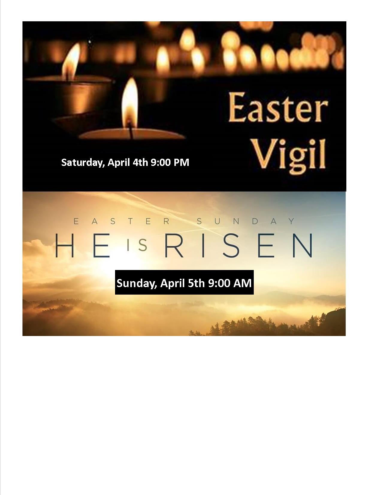 Easter Masses